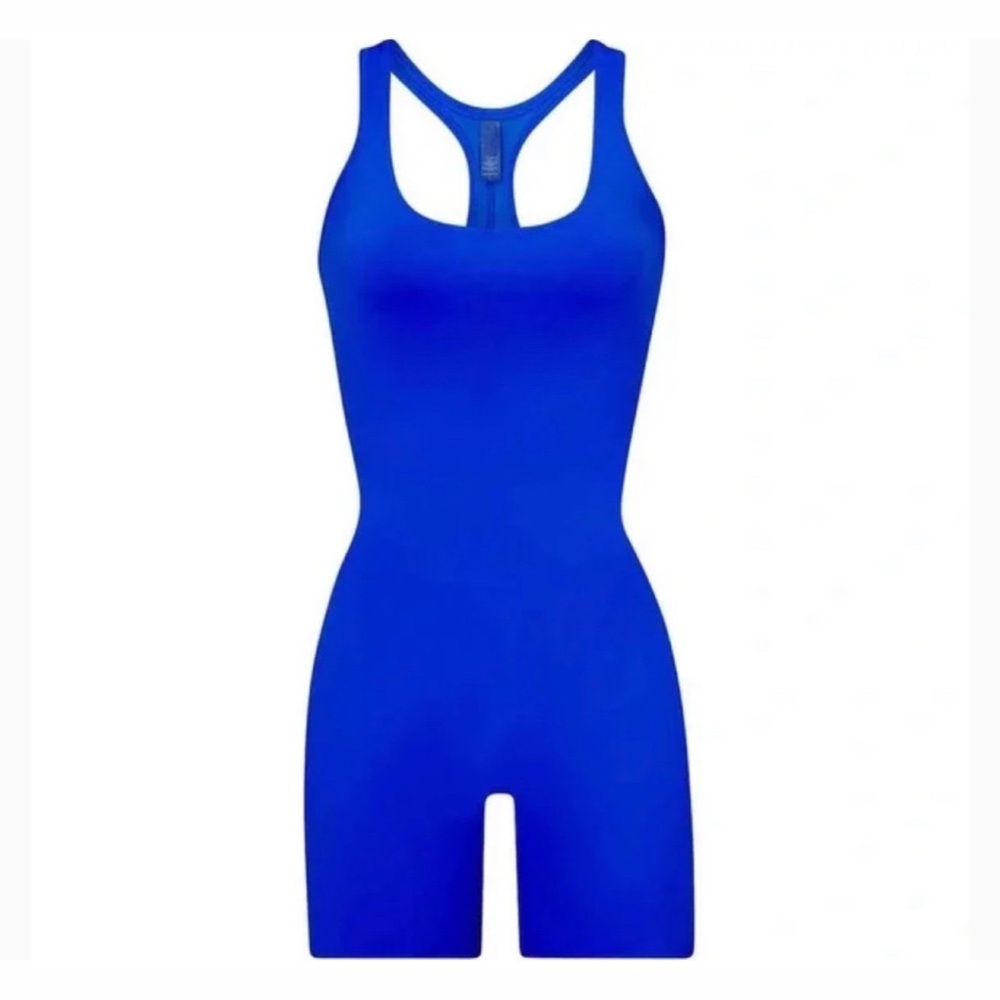 Skims Cobalt Swim Cycle Suit NWT Large
